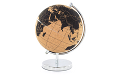 Globe terrestre décoratif liège