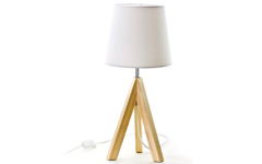 Lampe design bois
