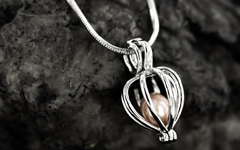 Bijoux femme goutte avec une perle